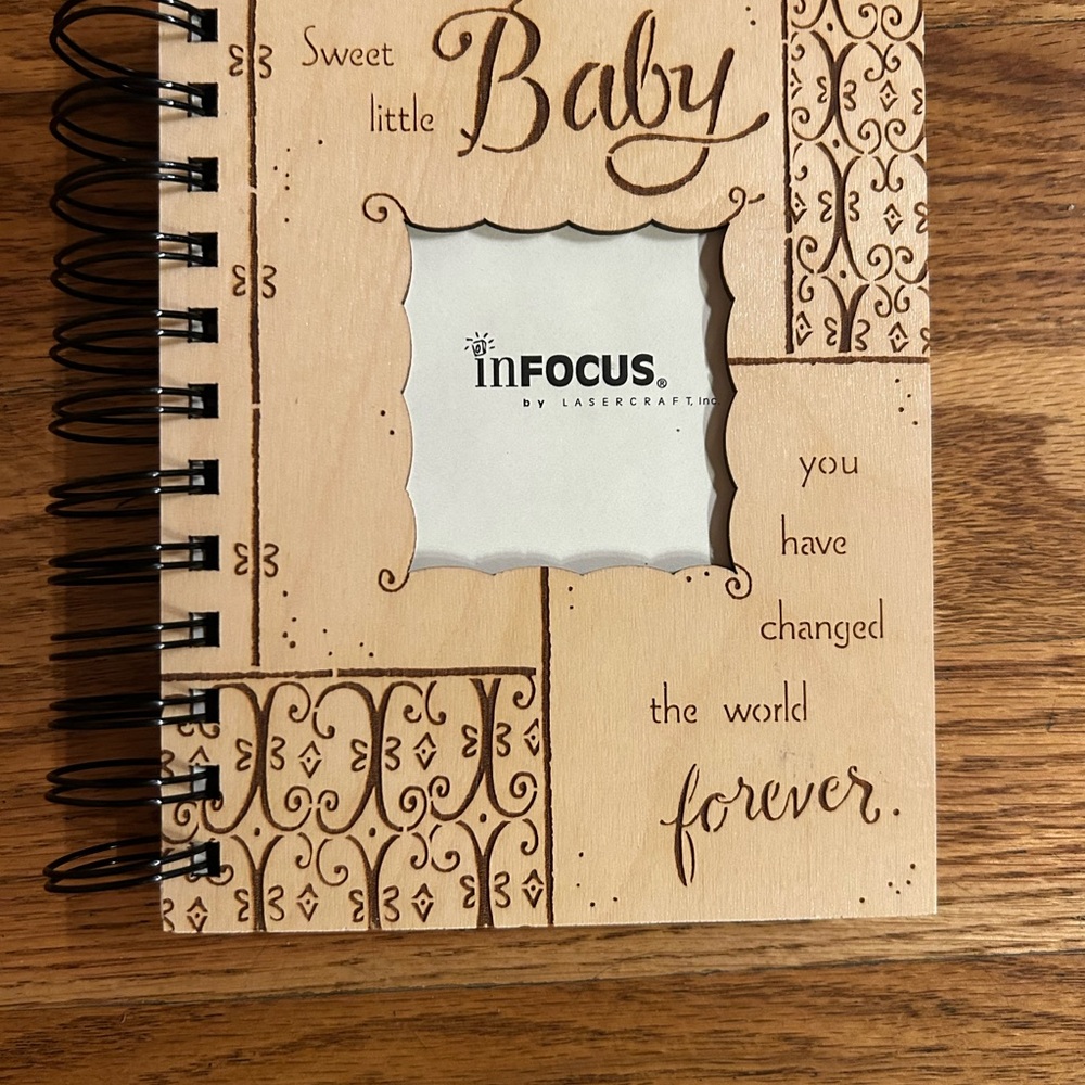 Wooden Baby Photo Album